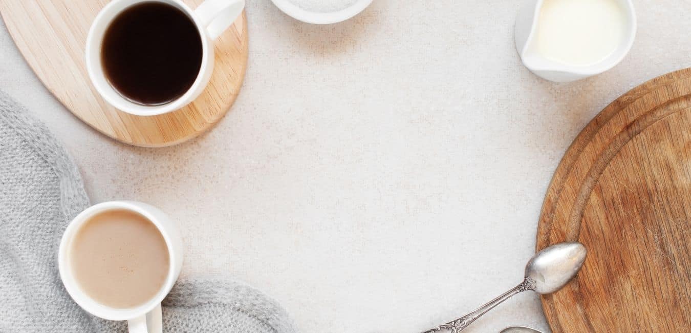 two mugs of coffee, caffeine habit