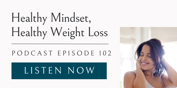 woman with a healthy mindset for healthy weight loss