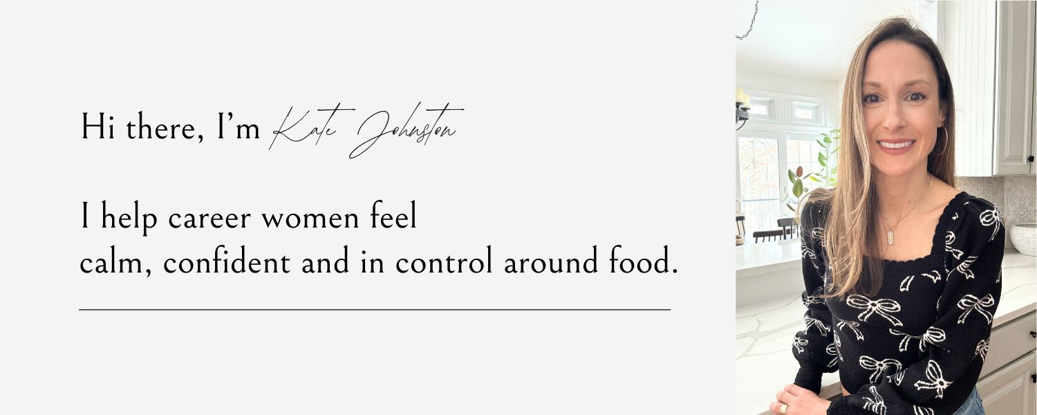 helping career women feel calm, confident and in control around food