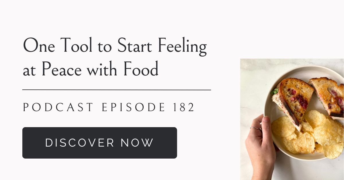 Eating Habits for Life podcast episode on How to Feel at Peace with Food