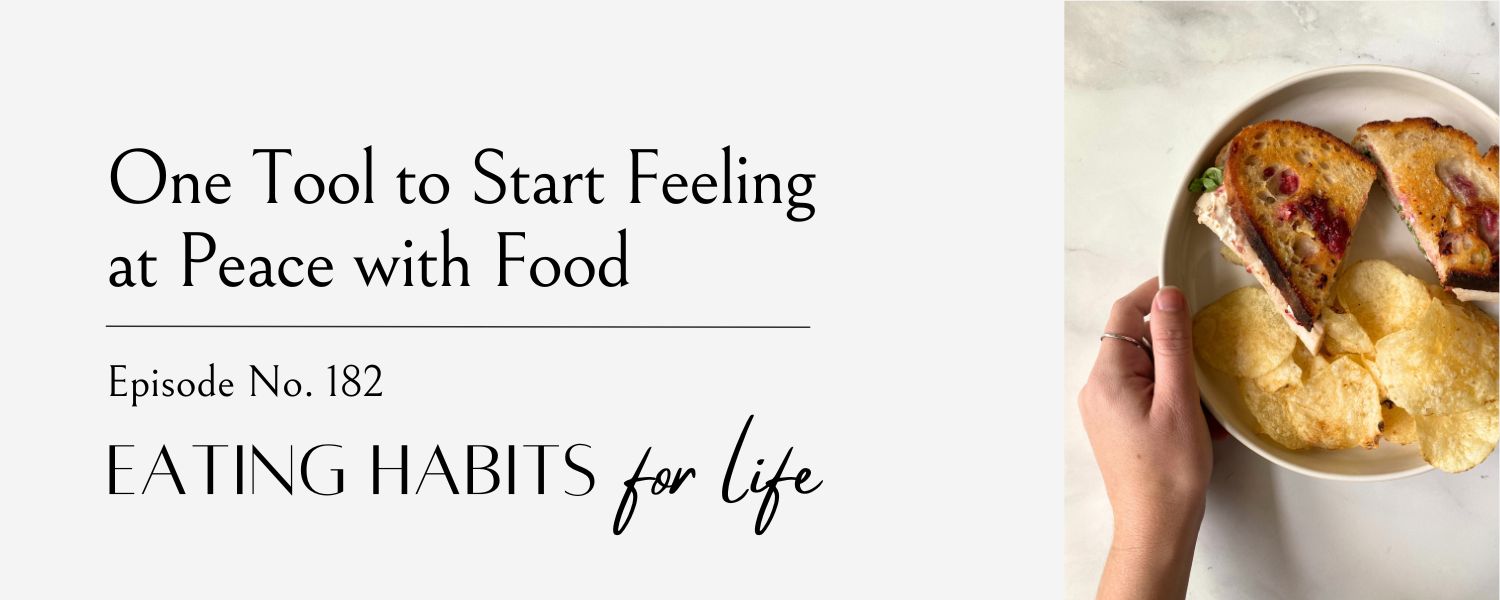 woman feeling at peace with food and able to feel in control around food