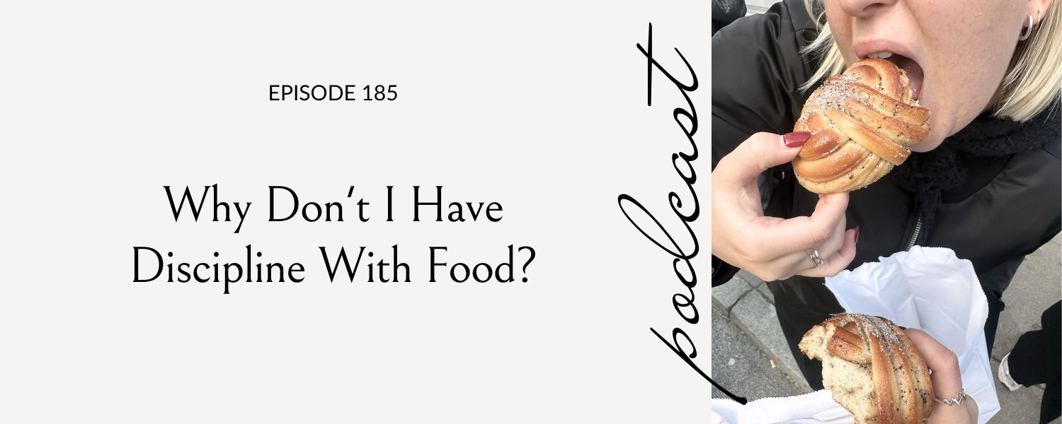 woman who lacks self-discipline around food, eating pastries