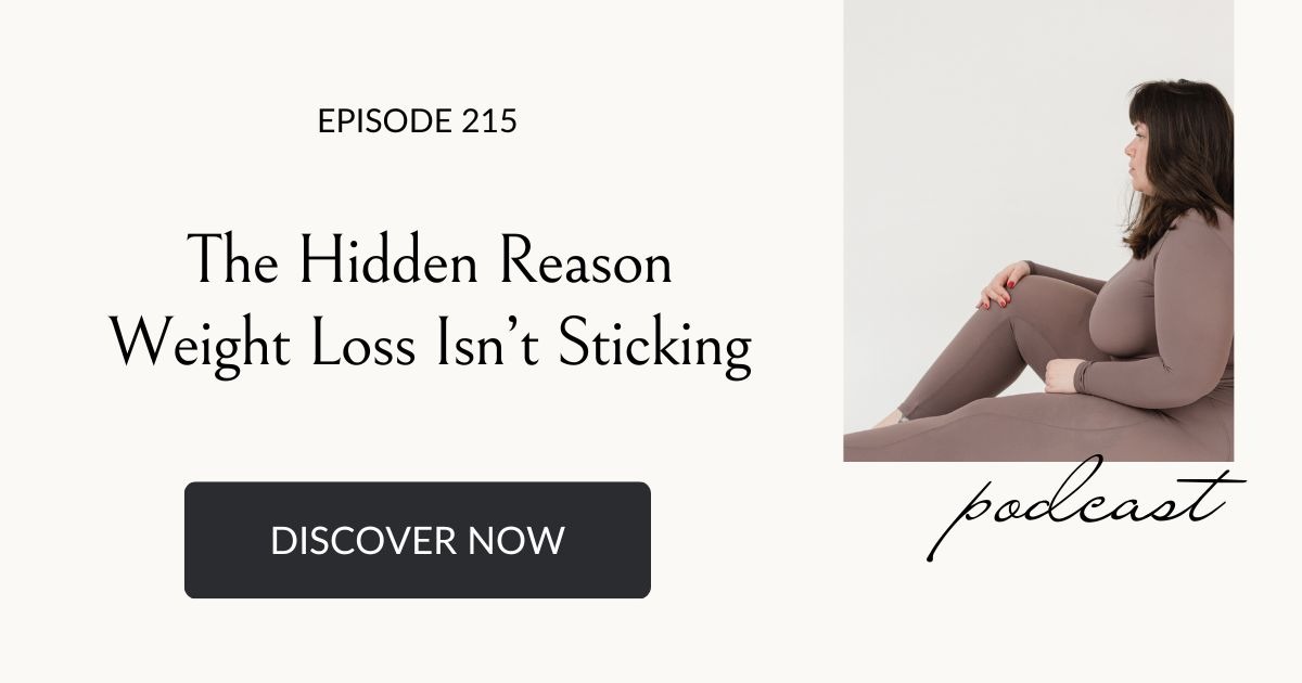 weight loss identity shift for women in healthcare, eating habits for life podcast