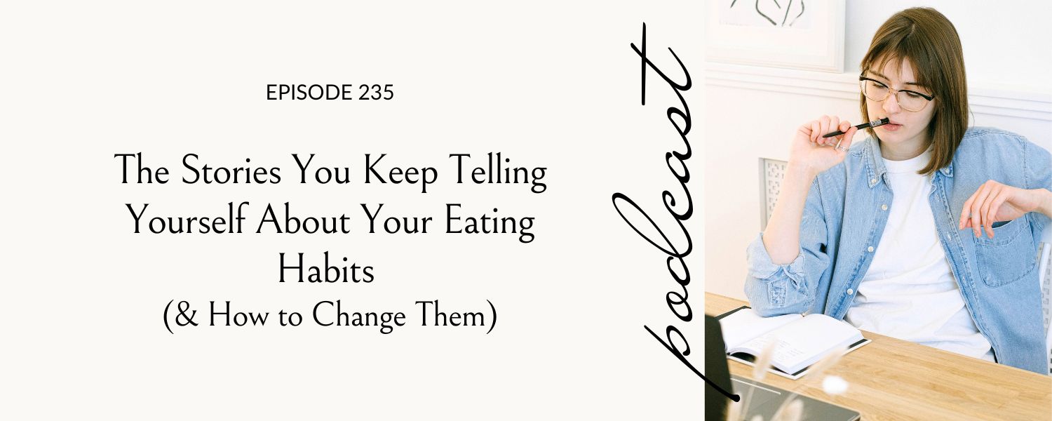 woman thinking about her eating habits