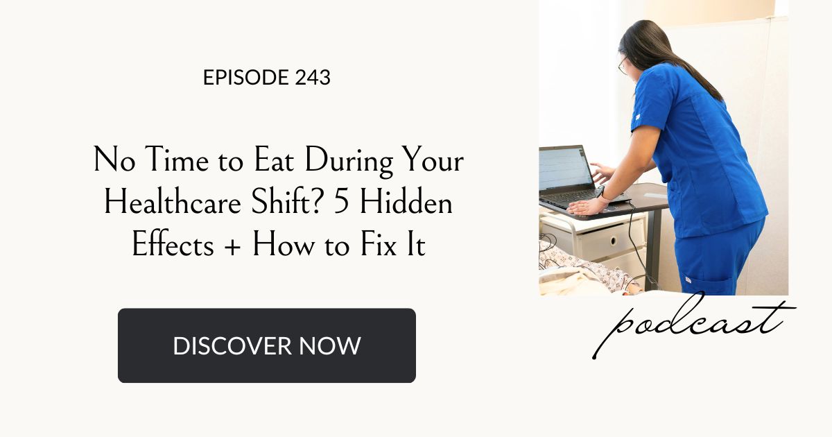 Undereating during a healthcare shift causes overeating later at night